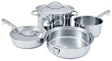 Cuisinart Stowaway 8-Piece Stainless-Steel Cookware Set
