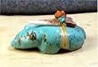 Turquoise Mole with Spiney Oyster Shell Arrowhead