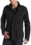 Vintage Red Young Men's Utilitarian Zip Hood Jacket