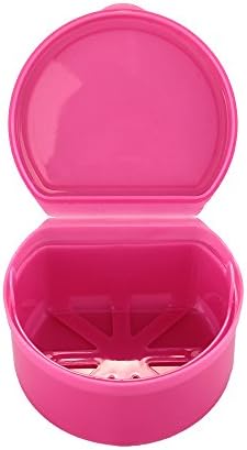 OraTek Dental Denture Storage Case Box Mouthguard Container Pink