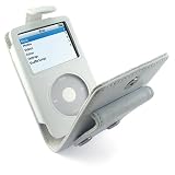 MCA SNOW5GW Etui cuir Snow Portofolio avec passant ceinture pour iPod 5G 30/60/80Gb Blancpar MCA