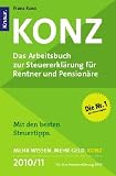 Konz: Das Arbeitsbuch zur Steuererklärung für Rentner und Pensionäre