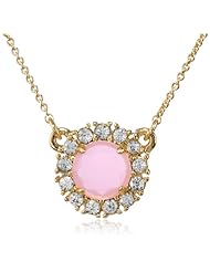 kate spade new york "Secret Garden" Mini Candy Pink Pendant Necklace, 16"