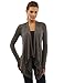 PattyBoutik Women's Drape Front Asym Hem Light Cardigan
