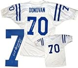 Art Donovan Signed Baltimore Colts White Prostyle Jersey - HOF 65