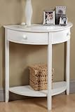 Half Moon Console Table Standard White