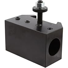 Dorian Tool QITPN-4-CNC Heavy Duty Chromium Molybdenum Alloy Steel Quick Change Boring Bar Toolholder with CNC Locking System for QITP60N Quadra Indexing Quick Change Tool Post, 2" Tool Capacity, 6-1/2" Width, 3-63/64" Height