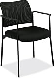 basyx by HON HVL516 Mesh Back Guest Chair with Arms, Black