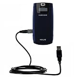 Classic Straight USB Cable for the Samsung Helio Fin with Power Hot Sync and Charge capabilities - Gomadic Brand w/ TipExchange Technology