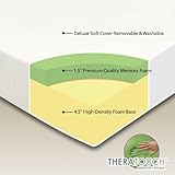 Sleep Master 6-Inch Smooth Top Therapeutic Memory Foam Mattress, Twin