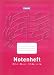 10 Notenhefte DIN A4 Schulheft Lineatur 14