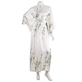 The Japanese Shop White Silk Life Poem Kimono