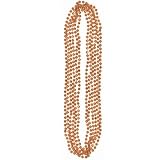 Orange 32in Bead Necklaces 6ct