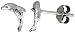 Tiny Sterling Silver Dolphin Stud Earrings