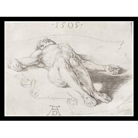 Albrecht Dürer (Body of Christ after the acceptance of the Cross) Gold Wood-Mounted Art Poster Print - 13