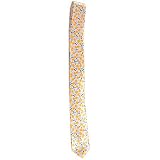 New Silver Orange Cherry Skinny 2.5 Inch Necktie Tie