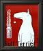 Bull Terrier Tea Animals Framed Art Poster Print by Ken Bailey, 10x12