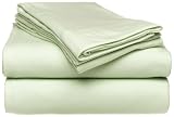 Deluxe 150 Gram Combed Cotton Jersey Knit Queen Sheet Set, Light Green