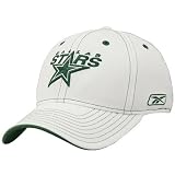 Reebok Dallas Stars White Structured Flex Fit Hat