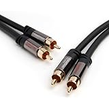 KabelDirekt (3 feet) 2 x RCA Male to 2 x RCA Male Stereo Audio Cable - PRO Series