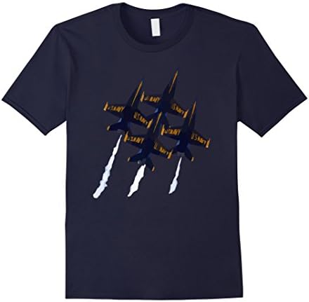 Men's Blue Angels Diamond Formation Navy Tee Shirt Large Navy