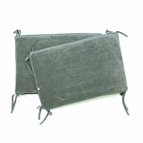 Baby Boum Super Soft Padded Cot Bed Bumper (Pingu Grey, 36 x 180 cm)