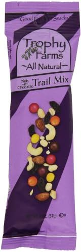 Trophy Farms Trail Mix, Nuts 'n' Chocolate, 2 Ounce (Pack of 12)