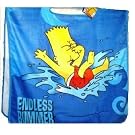 Childrens/Kids Official The Simpsons Bart Towcho/Poncho 100% cotton towel