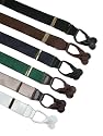 Solid Satin Suspenders