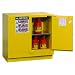 Justrite Sure-Grip EX 892320 Safety Cabinet for Flammable Liquids, 2 Door, Undercounter Cabinet, Self-Close, 22 gallon, 35"Height, 35"Width, 22"Depth, Steel, Yellow