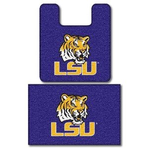 NCAA LSU Tigers 2 Piece Bath Mat Set