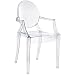 LexMod Philippe Starck Style Louis Ghost Chair in Clear