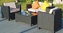 Gartenmöbel Cannes Rattan Louge