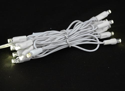 Novelty Lights, Inc. TWIWA20 Commercial Grade Twinkling LED Christmas and Craft Mini Light Set, Non-Connectable (Male Plug Only), Random Twinkle, Warm White, White Wire, 20 Light, 7' Long Novelty Lights, Inc. TWIWA20 Commercial Grade Twinkling LED Christmas and Craft Mini Light Set, Non-Connectable (Male Plug Only), Random Twinkle, Warm White, White Wire, 20 Light, 7' Long