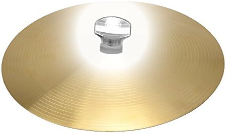 Drum Performance 16" Lighted Hi-Hat/Crash Cymbal with White LED Cymbal Nut