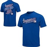 NFL Men's New York Giants Super Bowl XLVI Championship Way IV Deep Royal Short Sleeve Basic Tee (Deep Royal, Small)