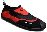 WAIMEA Badeschuhe Surfschuhe Wasserschuhe Schwarz-Rot Gr 37-46 - 
