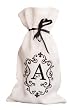 Embroidered Monogram Bottle Bags
