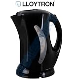 1.7 Litre Cordless Kettle with Hinged Lid in Black  from Lloytron