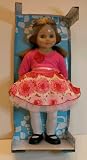 Strawberry Brunette 18" Doll in Rose Pattern Dress ~ Mia