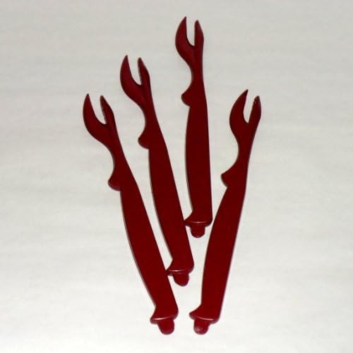 Sea-Sheller for Crab, Lobster, Shrimp - 4 pack (Burgundy) Color: Burgundy Model: (Home & Kitchen)