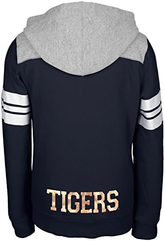 Auburn Tigers - Game Day Sports Stripes Girls Youth Zip Hoodie 12 Blue