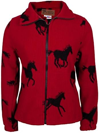 Horses Running All-Over Women's Wool Jacket - X-Large