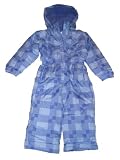 Girls Toddler Iceburg One Piece Snowsuit Set Parka Jacket, Insulated, Plaid, Pink or Lavender, 2T-4T (3T, Lavender)
