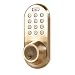 3-in-1 Keyless Entry Deadbolt With RF Remote Control & Touchpad Lockset, Antique Brass