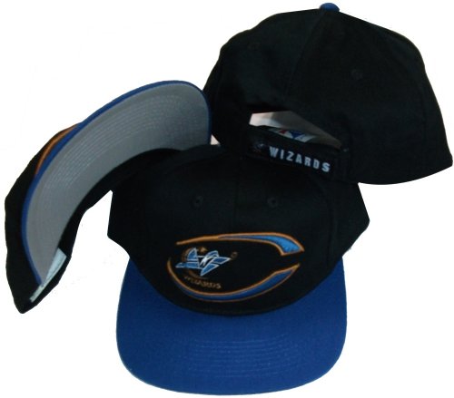 Washington Wizards Black/Blue Two Tone Plastic Snapback Adjustable Plastic Snap Back Hat / Cap