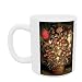 Large bouquet of flowers in a wooden tub, 1606-07, (oil on canvas) by Jan the Elder Brueghel - Mug - Standard Size