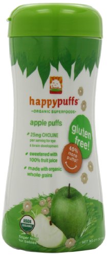 Happy Baby Organic Puffs, Apple Puffs, 2.1-Ounce Container (Pack of 6) price