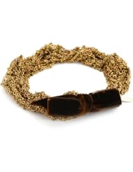 Lucia K. Jewelry "Chloe" Chain and Velvet Bracelet