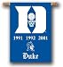 NCAA Duke Blue Devils Championship Year Two-sided Banner